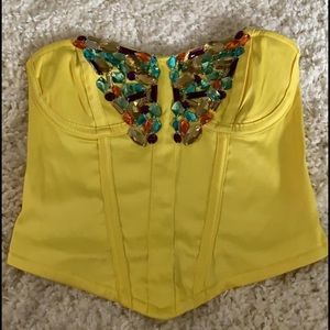 Jeweled Bustier Top